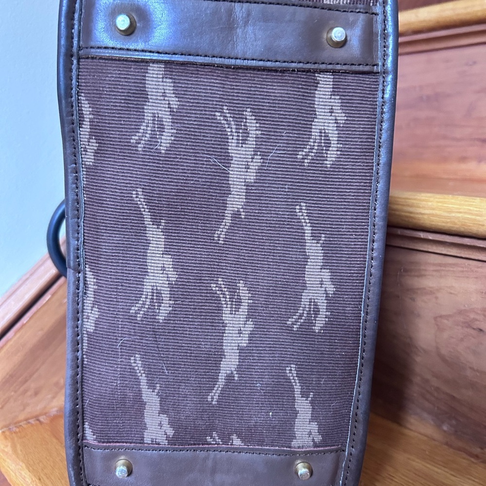 RARE! Vintage Longchamp Brown Top handle bag. - Picture 4 of 10